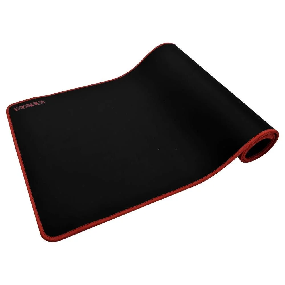 Imagem 3 de 3 do produto Mousepad Satellite A-pad032 300x800mm Gamer Grande Antiderrapante Superfície Speed Borda Costurada Vermelho
