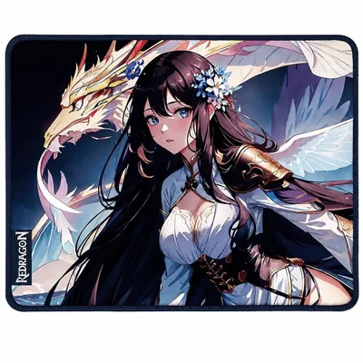 Mousepad Gamer Redragon P046-s Ak1 S 330x260mm 3mm Antiderrapante Superfície Control Borracha Natural Preto