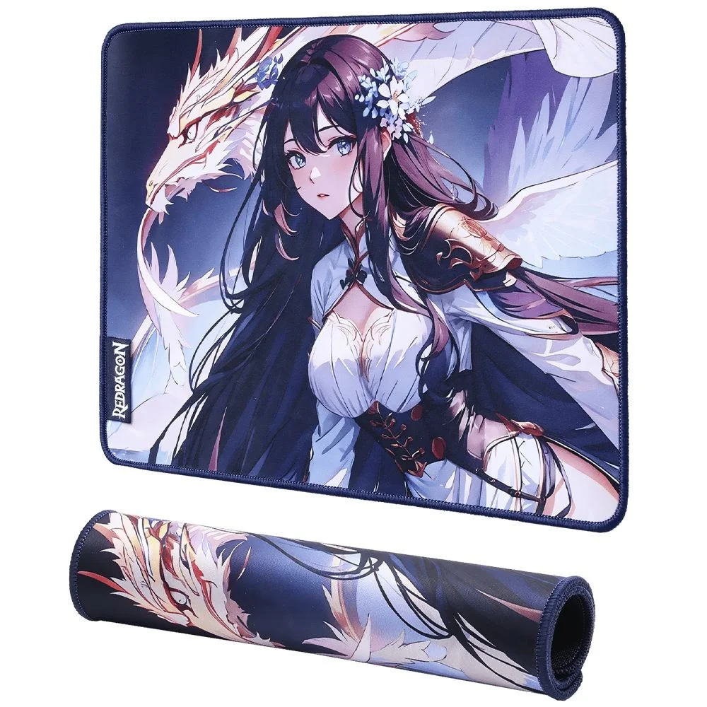 Imagem 2 de 5 do produto Mousepad Gamer Redragon P046-s Ak1 S 330x260mm 3mm Antiderrapante Superfície Control Borracha Natural Preto