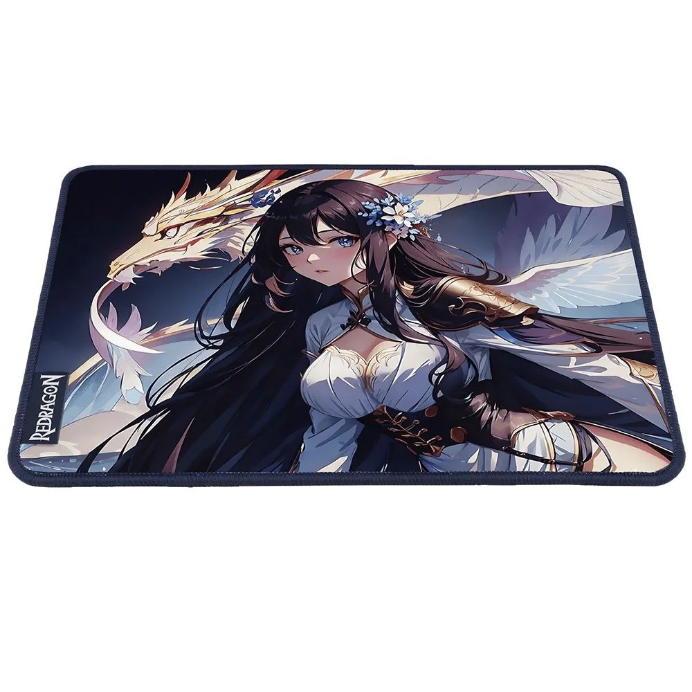 Imagem 4 de 5 do produto Mousepad Gamer Redragon P046-s Ak1 S 330x260mm 3mm Antiderrapante Superfície Control Borracha Natural Preto