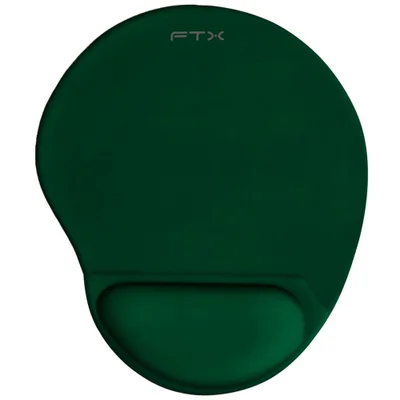 Mousepad Ftx Ftxmpg01 Com Apoio De Pulso 310x270mm 3mm Ergonômico Gel Verde Base Antiderrapante Office Gamer