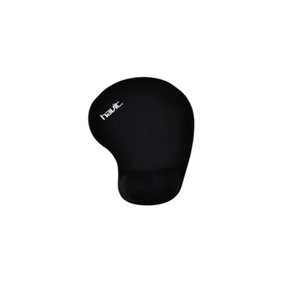 Mousepad Havit Hv-mp802 Com Apoio De Pulso Gel Ergonômico 228x190mm Base Antiderrapante Preto Escritório Gamer