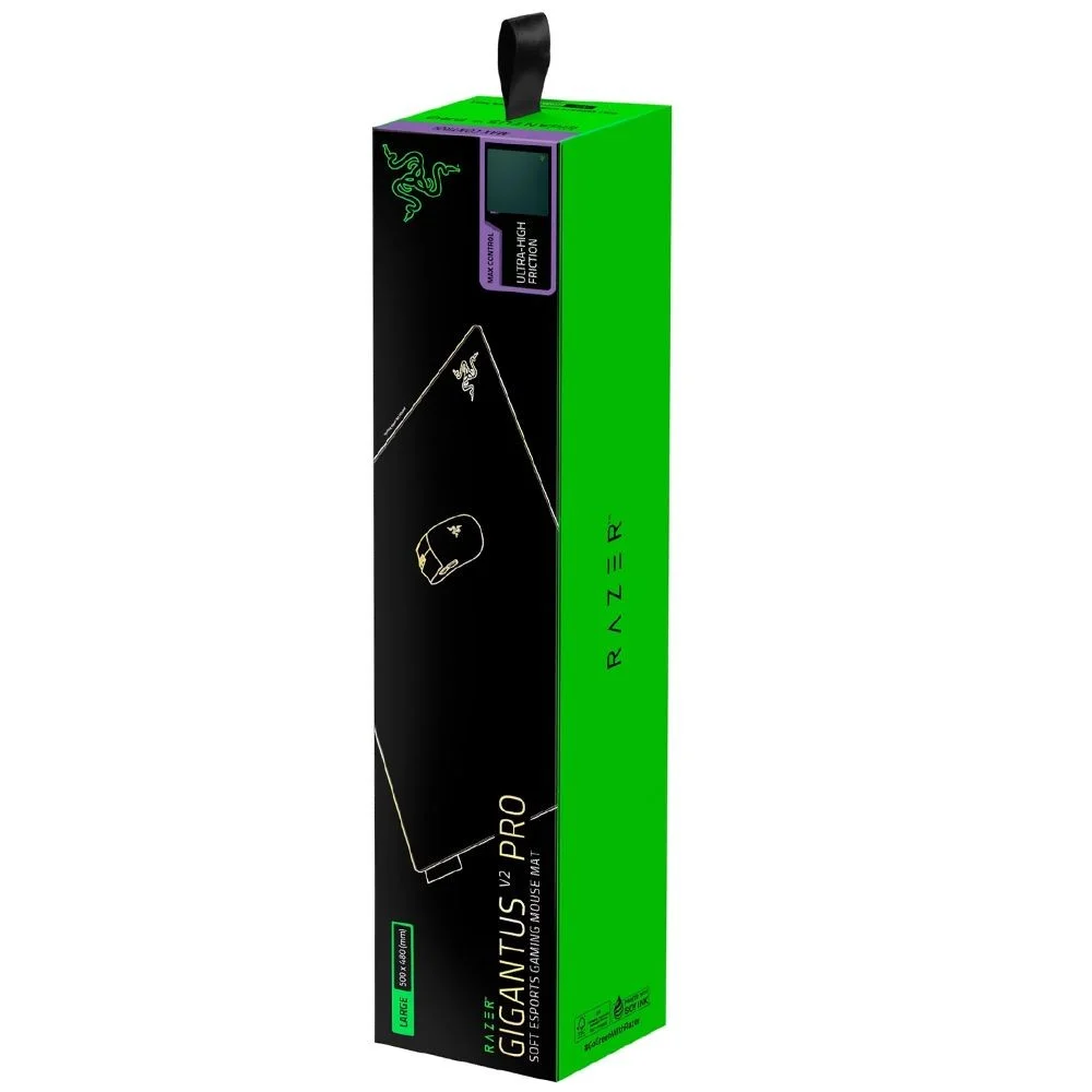 Imagem 3 de 5 do produto Mousepad Gamer Razer Gigantus V2 Pro L Rz02-05490100-r3u1 500x480mm 4mm Base Antiderrapante Tecido Macio Control