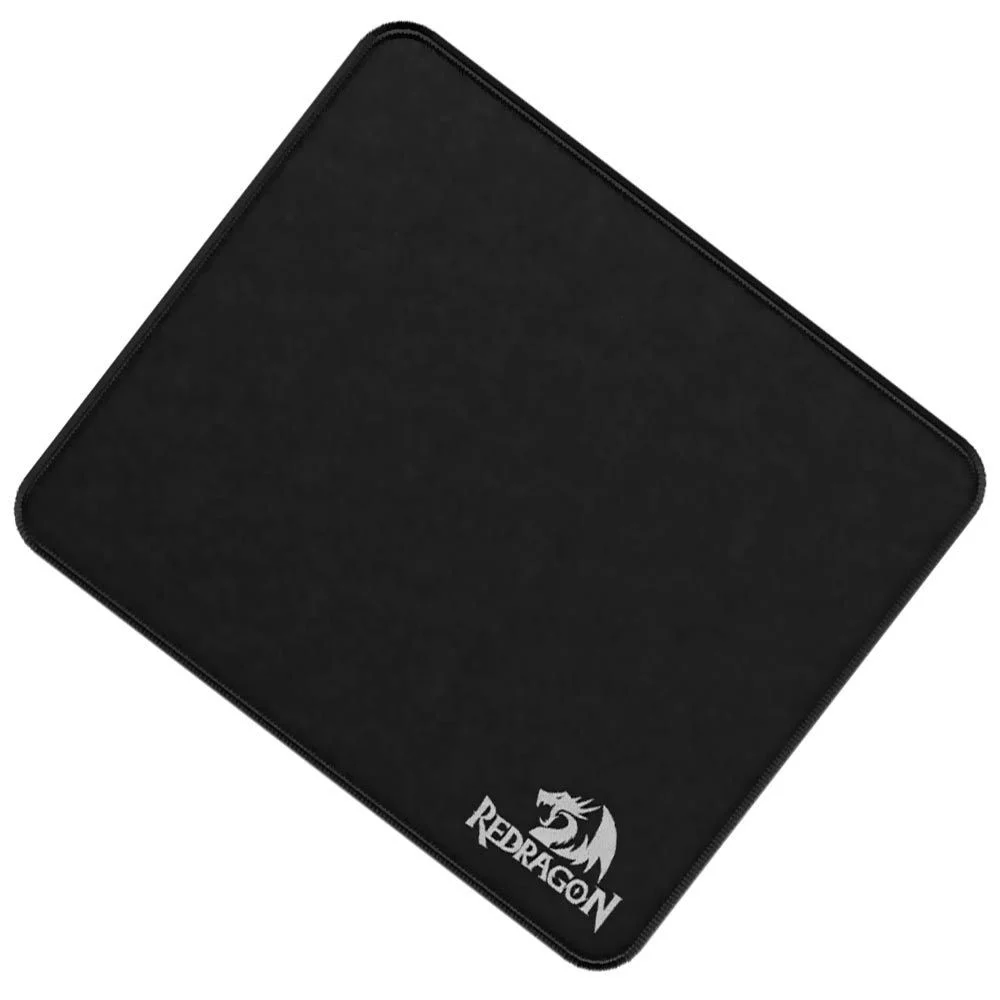 Imagem 2 de 3 do produto Mousepad Gamer Redragon P030 Flick M 320x270mm Preto Superfície Speed Antiderrapante Borda Costurada