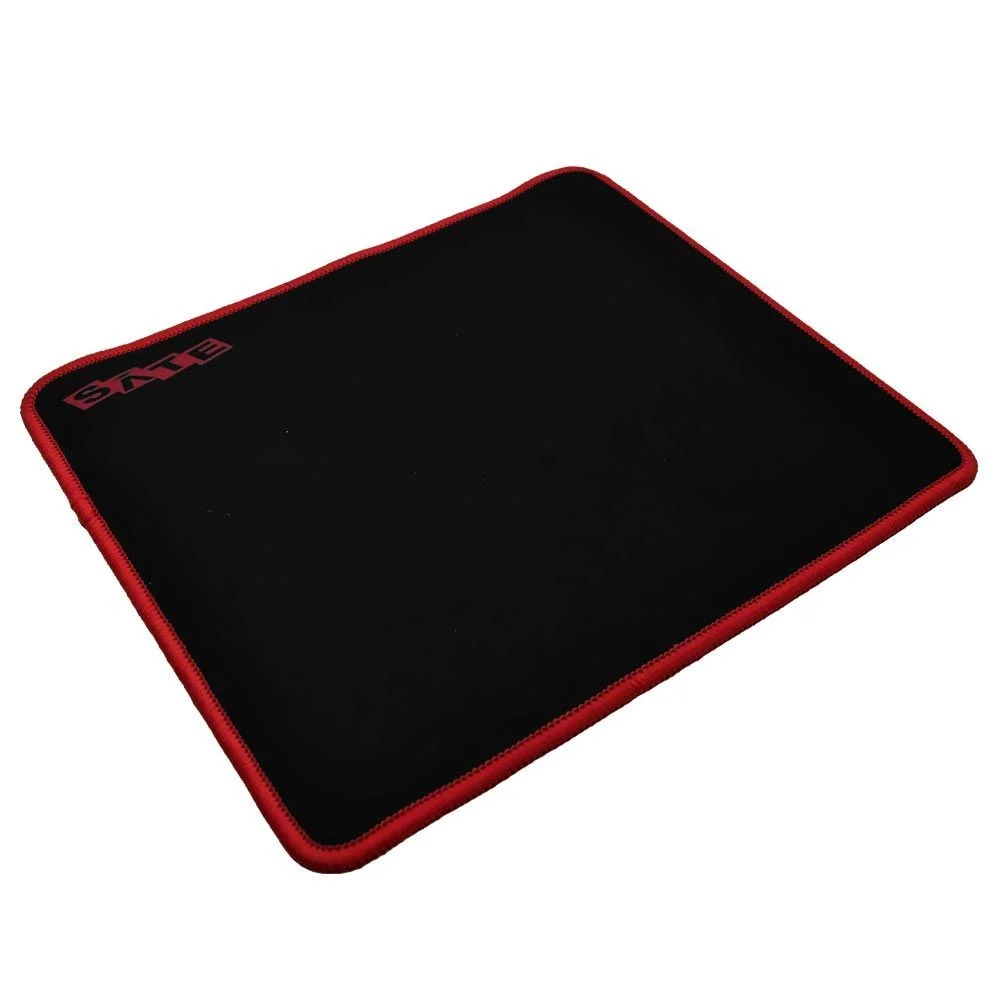 Imagem 2 de 3 do produto Mousepad Gamer Satellite A-pad012 210x250mm Base Emborrachada Tecido Speed Deslizamento Suave Vermelho