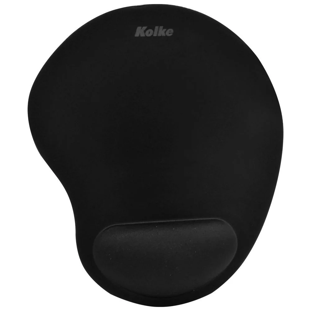 Imagem 2 de 3 do produto Mousepad Kolke Ked-149 Com Apoio De Pulso Em Gel Ergonômico 200x240mm Base Antiderrapante Preto Conforto Escritório