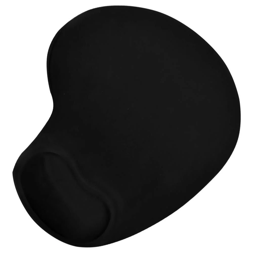Imagem 2 de 3 do produto Mousepad Com Gel Apoio De Punho 200x170mm Preto Ergonômico Conforto Escritório Trabalho Mouse Laser Óptico
