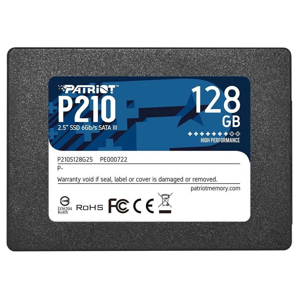 SSD Patriot P210 128GB Sata 3 2.5 " P210s128g25 Leitura 500mb/s Interno Notebook PC