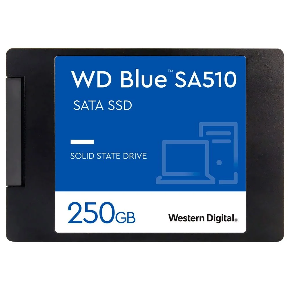 SSD Sandisk Wd Blue Sa510 250gb 2.5 Sata 3 Wds250g3b0a Leitura 555mb/s Interno Notebook PC