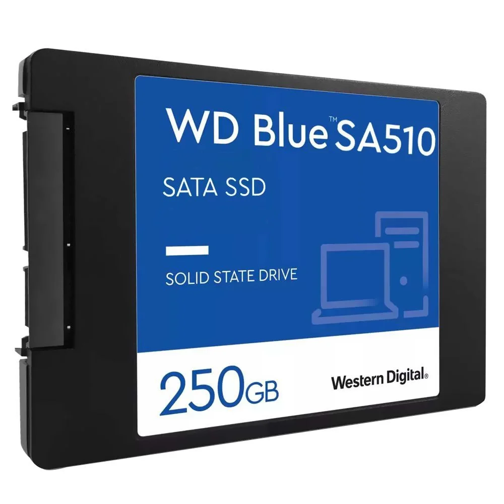 Imagem 2 de 3 do produto SSD Sandisk Wd Blue Sa510 250gb 2.5 Sata 3 Wds250g3b0a Leitura 555mb/s Interno Notebook PC