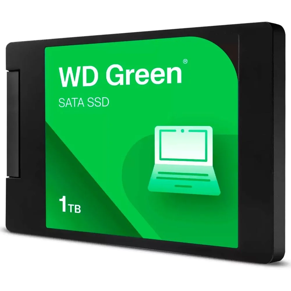 Imagem 2 de 3 do produto SSD Sandisk 1TB Wd Green 2.5 Sata 3 Wds100t5g0a Interno 545mb/s Sata Iii Notebook PC Gamer