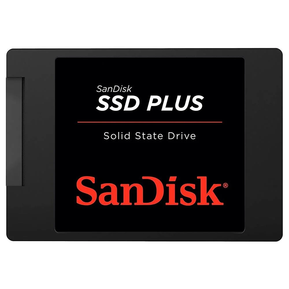 SSD Sandisk Plus 1TB 2.5 Sata 3 Sdssda-1t00-g27 Leitura 535mb/s Interno Notebook PC Gamer