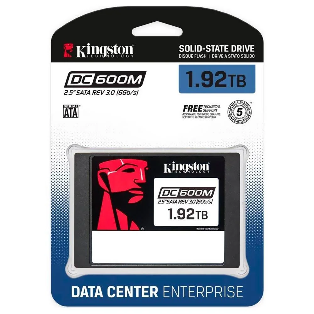 Imagem 3 de 3 do produto SSD Kingston Dc600m 1.92TB Sedc600m/1920g 2.5 Sata 3 Servidor Enterprise Plp Leitura Rápida Datacenter