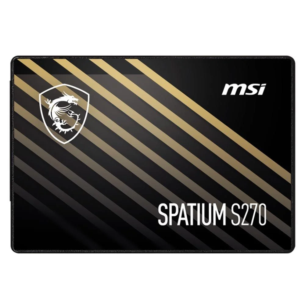 SSD Msi Spatium S270 480GB 2.5 Sata Iii Leitura 500mb/s 3d Nand SSD Para Notebook E PC Desktop