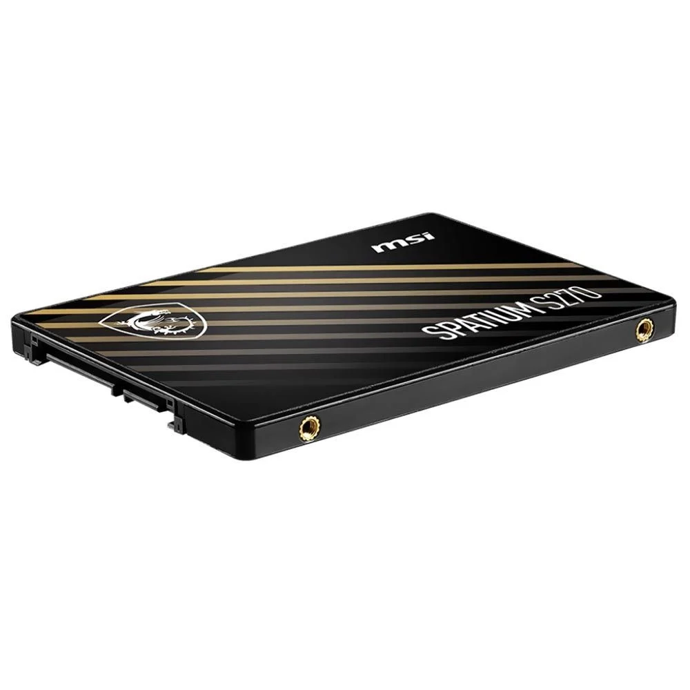 Imagem 3 de 3 do produto SSD Msi Spatium S270 480GB 2.5 Sata Iii Leitura 500mb/s 3d Nand SSD Para Notebook E PC Desktop
