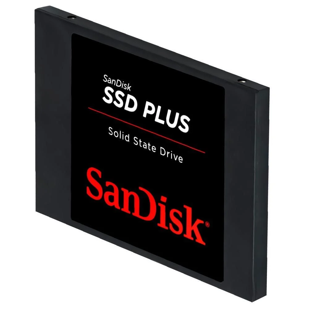 Imagem 2 de 3 do produto SSD Sandisk Plus 240GB Sdssda-240g-g26 2.5 Sata 3 6gb/s Interno Notebook PC Leitura 530mb/s