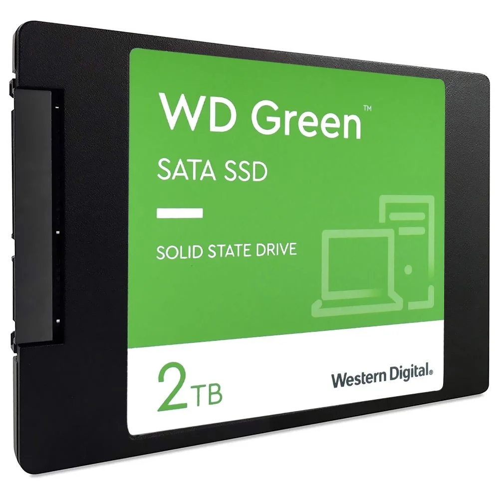 Imagem 2 de 3 do produto SSD Sandisk 2TB Green 2.5 Sata 3 Wds200t2g0a Interno 545mb/s Leitura Alta Performance Notebook PC Gaming