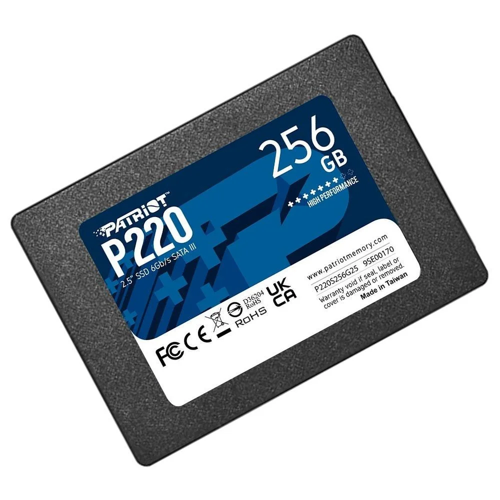 Imagem 3 de 3 do produto SSD Patriot P220 2.5 256gb P220s256g25 Sata Iii Leitura 550mb/s 6gb/s Interno Notebook PC 7mm