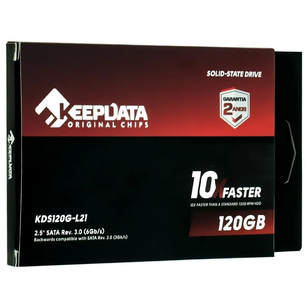 Imagem 3 de 3 do produto SSD Keepdata 120GB 2.5 Sata 3 Kds120g-l21 2.5 " Interno Notebook PC Computador Velocidade Alta Performance Sata Iii