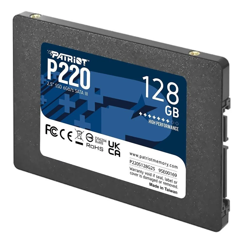 Imagem 3 de 3 do produto SSD Patriot P220 128GB Sata 3 2.5 " P220s128g25 Leitura 550mb/s Interno Para Notebook E PC Desktop