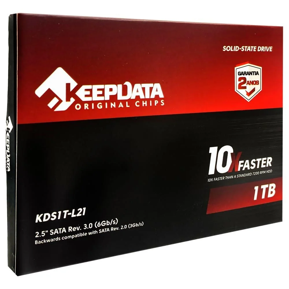 Imagem 3 de 3 do produto SSD Keepdata 1TB 2.5 Sata 3 10x Kds1t-l21 2.5 " Interno Notebook PC Leitura Alta Velocidade SSD Sata Iii Preto