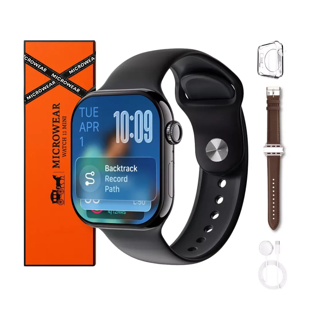 Imagem 1 de 5 do produto Smartwatch Microwear W11 Mini 1gb Série 11 Whatsapp A Prova D'água Cor:rosê Gold