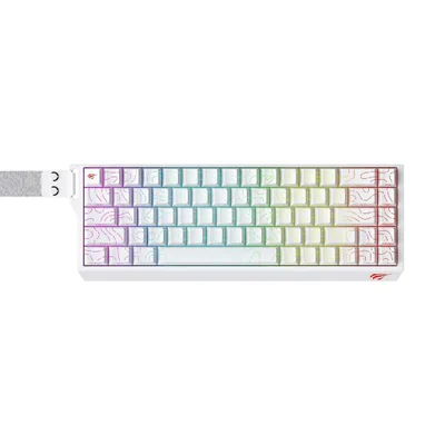 Teclado Mecânico Gamer Havit Contour Kb922l, RGB, Branco
