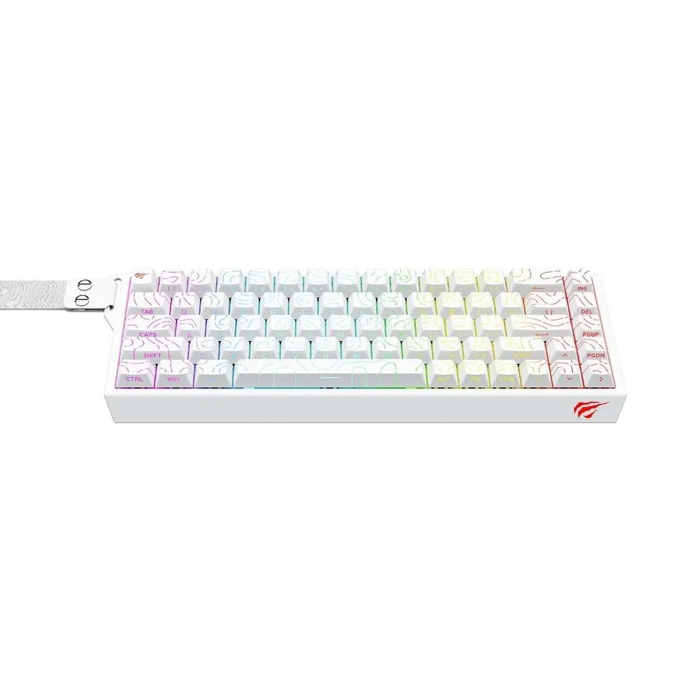 Imagem 2 de 2 do produto Teclado Mecânico Gamer Havit Contour Kb922l, RGB, Branco