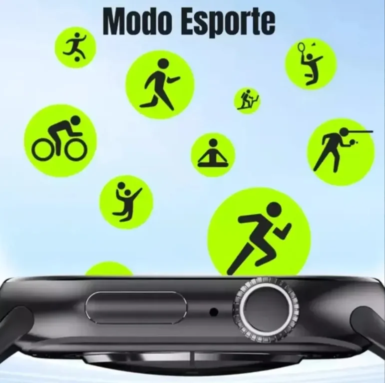 Imagem 2 de 5 do produto Smartwatch Microwear S11 Preto 46mm Com Fone Bluetooth