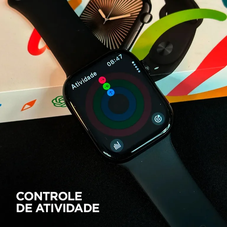 Imagem 3 de 5 do produto Smartwatch Microwear S11 Preto 46mm Com Fone Bluetooth