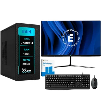 Computador PC Completo Efacini Pro i7 13650hx, 16gb, WINDOWS 11 Pro Monitor 23.8", SSD Nvme 256gb