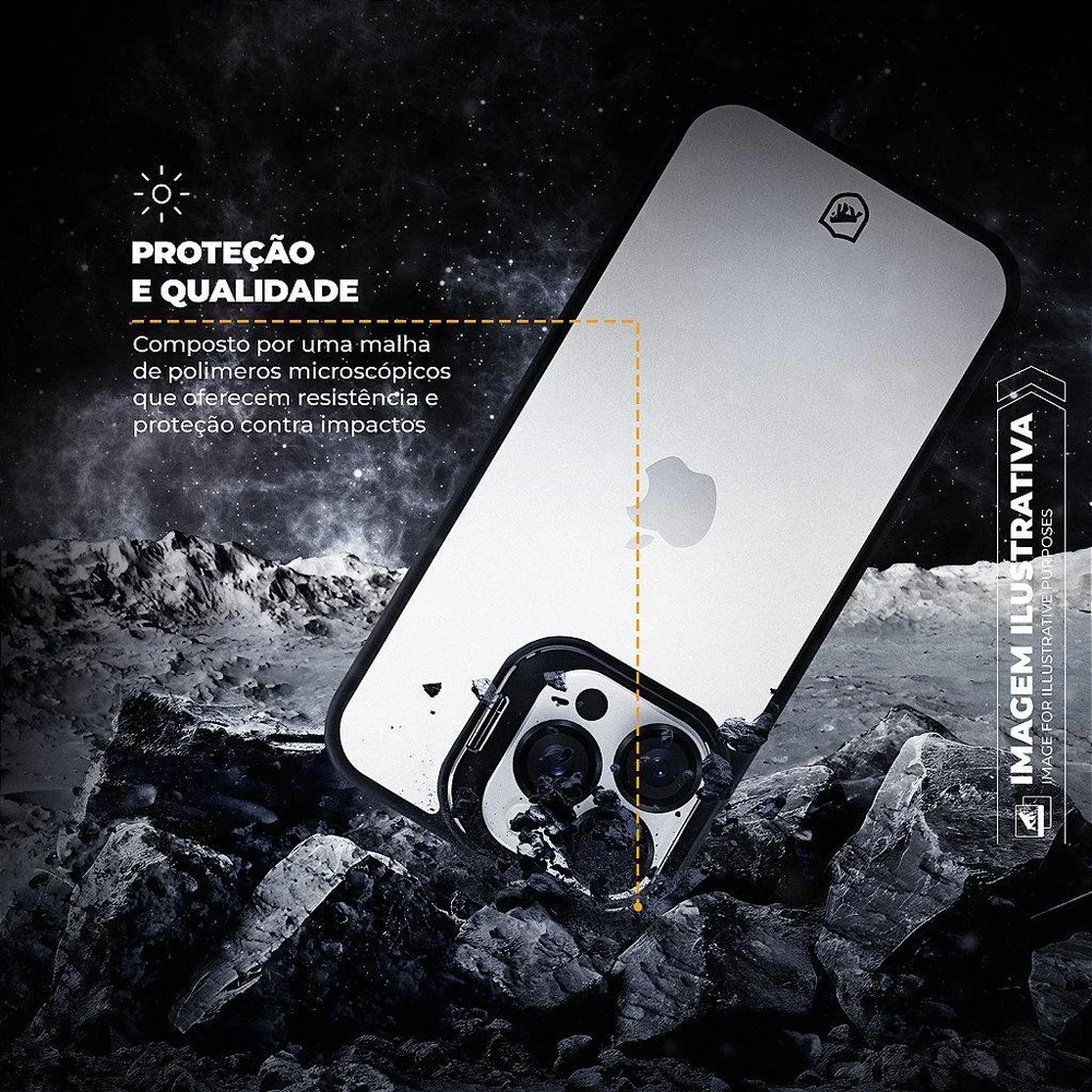 Imagem 4 de 5 do produto Capa Case Capinha Para Iphone 18 Pro - Gravity Preta - Gshield