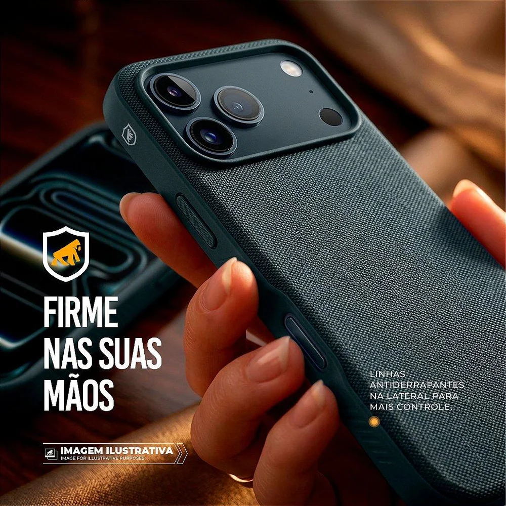 Imagem 2 de 5 do produto Capa Para Iphone 18 Pro - Woov - Azul - Gshield