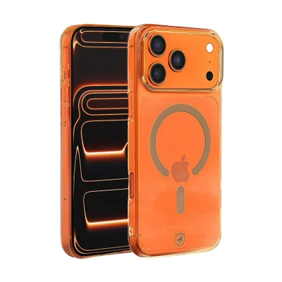 Capa Case Capinha Para Iphone 18 Pro Max - Crystal Slim Magsafe - Não Amarela - Desert - Gshield