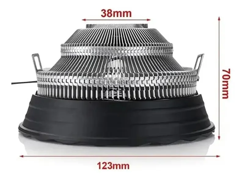 Imagem 2 de 3 do produto Cooler Universal Processador Cpu LED RGB