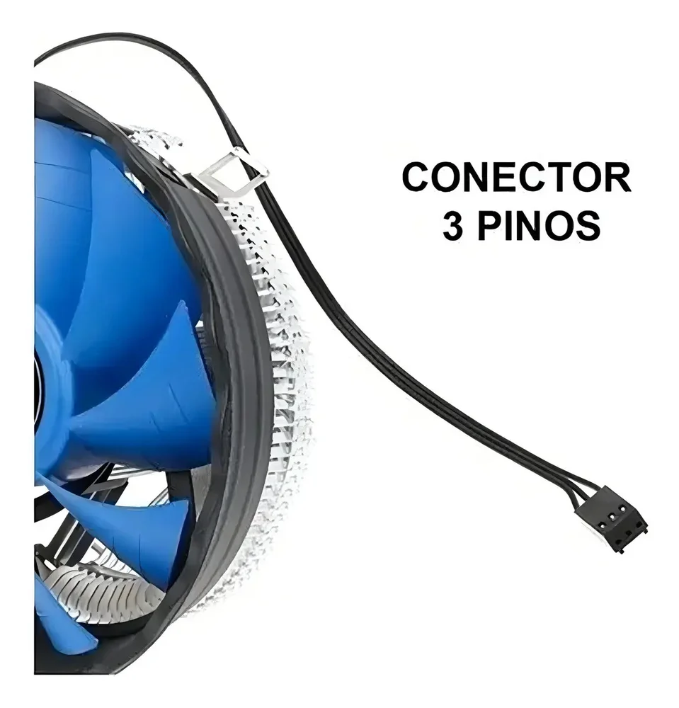 Imagem 3 de 3 do produto Cooler Universal Processador Cpu LED RGB