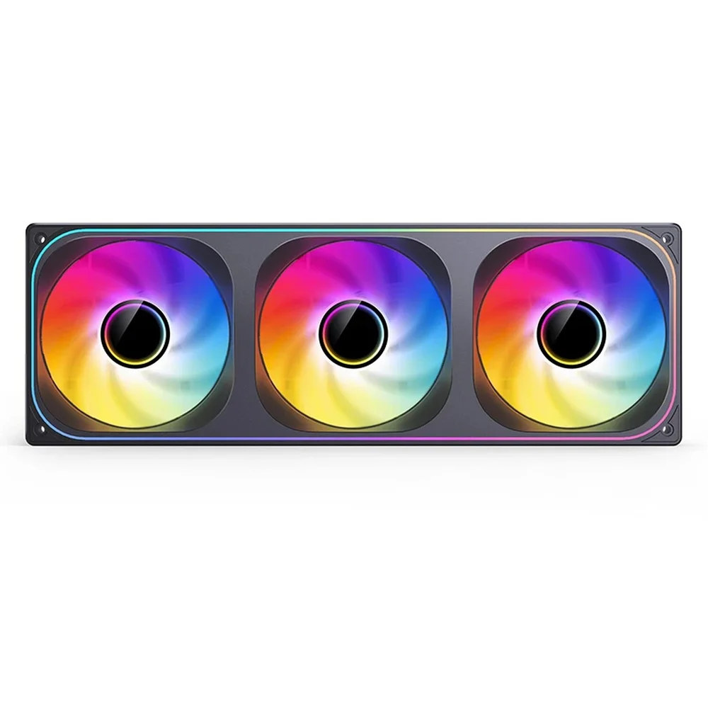 Imagem 3 de 5 do produto Fan 3 Em 1 Premium Jonsbo Zb-360b Alta Pressão 65 Cfm ARGB 360mm Pwm Preto