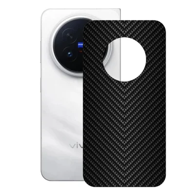 Película Para Vivo X Fold 6 - Traseira De Fibra De Carbono Preta - Gshield