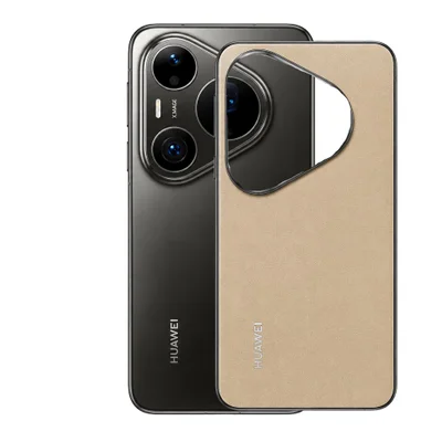 Película Para Huawei Pura 90s Pro Max - Traseira Efeito Couro Bege - Gshield
