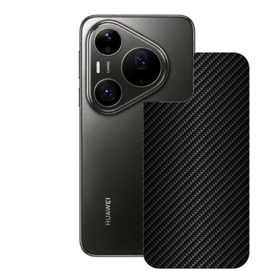 Película Para Huawei Pura 90s Pro Max - Traseira De Fibra De Carbono Preta - Gshield