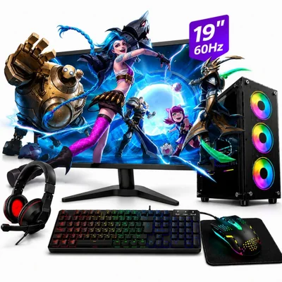 PC Gamer Completo i5 3ª Geração Rx580 SSD 256gb 16gb Ram Tpm 2.0 Win 11