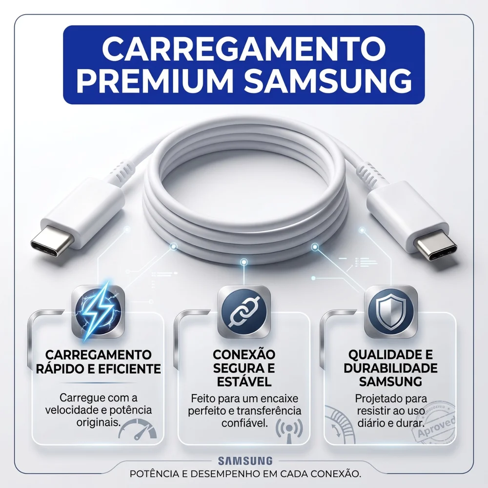 Imagem 3 de 5 do produto Cabo   Samsung Galaxy Book4 Book6  Book6 Pro 1.80m