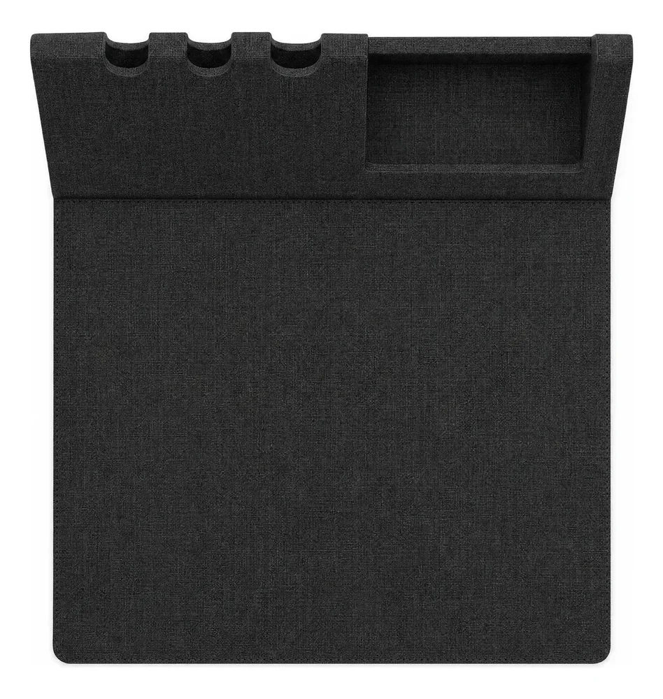 Imagem 5 de 5 do produto Tapete Para Mouse Com Suporte Para Celular E Canetas - Cinza