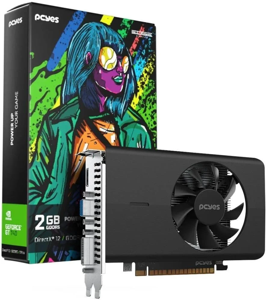 Gpu Nvidia Geforce Gt740 2gb GDDR5 128 Bit Single Fan Projeto Edge - Pvgt740gb2pe