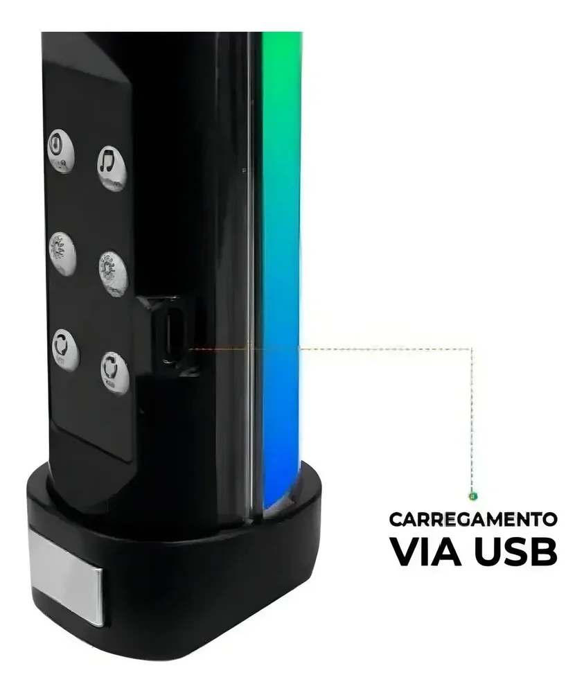 Imagem 2 de 3 do produto Bastão De Luz LED RGB Para Foto E Vídeo Tomate Mlg-118RGB