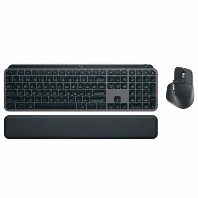Teclado E Mouse Sem Fio Logitech Mx Keys S Kit Grafite