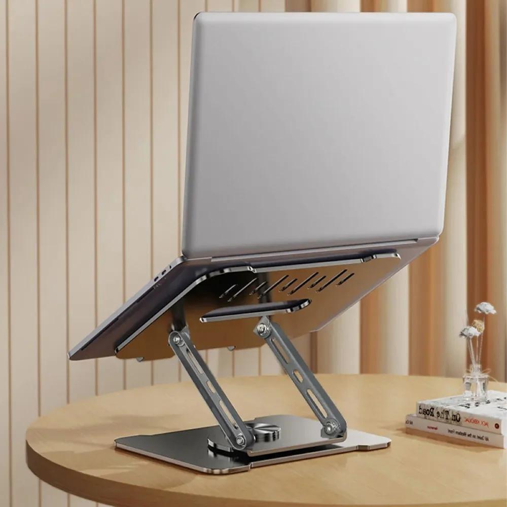 Imagem 3 de 5 do produto Suporte Para Notebook Base Giratória 360° Alumínio Hrebos