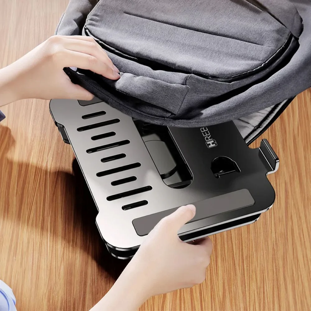Imagem 5 de 5 do produto Suporte Para Notebook Base Giratória 360° Alumínio Hrebos
