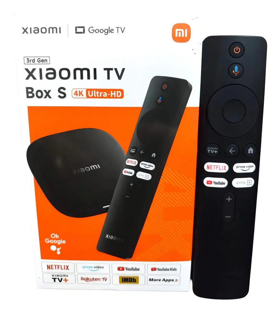 Imagem 2 de 2 do produto Xiaomi Tv Box S 4k Ultra Hd (3ª Geração) Mdz-32-aa 2gb, Ram 32gb, Memória, Wi-fi 6, Dolby Vision/atmos, Hdr10+, Dts-x, Preto