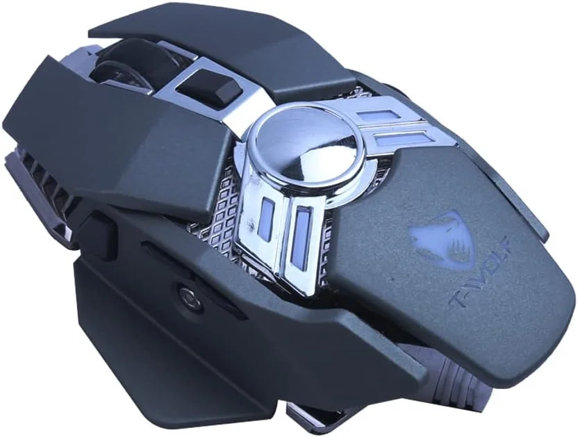 Imagem 2 de 3 do produto Mouse Gamer T-wolf V10 6400dpi, Peso Ajustável Fps Mmo
